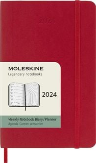 Bild vom Artikel Moleskine 12 Monate Wochen Notizkalender 2024, P/A6, 1 Wo = 1 Seite, Rechts Linierte Seite, Soft Cover, Scharlachrot vom Autor 