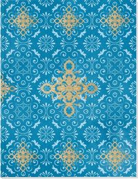 Bild vom Artikel Der Zauber Indiens Großes Notizheft (A5) Motiv Blaues Ornament vom Autor 