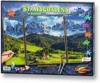 Schipper Malen-nach-Zahlen - Meisterklasse Triptychon - St. Magdalena in Südtirol