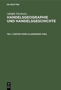 Produktbild: Erster oder allgemeiner Theil