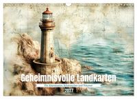 Produktbild: Geheimnisvolle Landkarten (Wandkalender 2027 DIN A3 quer), CALVENDO Monatskalender