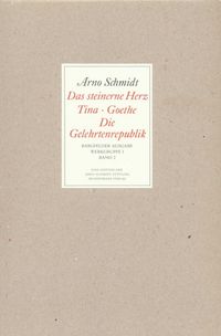 Produktbild: Bargfelder Ausgabe. Werkgruppe I. Romane, Erz&auml;hlungen, Gedichte, Juvenilia