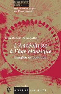 Produktbild: L'Antechrist a l'Age Classique ; Exegese et Politique