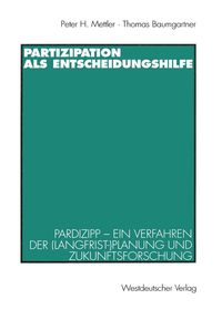 Produktbild: Partizipation als Entscheidungshilfe