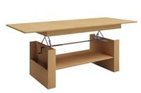 Produktbild: Holz Couchtisch Kobila h&ouml;henverstellbar ausziehbar