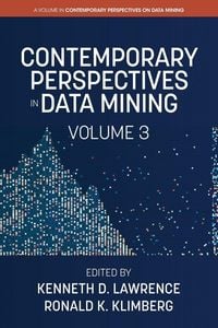 Produktbild: Contemporary Perspectives in Data Mining, Volume 3