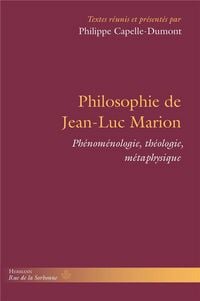 Produktbild: Philosophie de Jean-Luc Marion