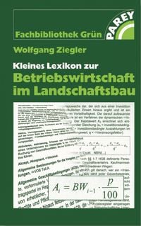 Produktbild: Kleines Lexikon zur Betriebswirtschaft im Landschaftsbau