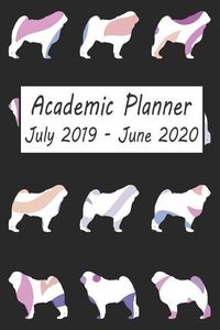Bild vom Artikel Academic Planner July 2019 - June 2020: Pug Dog Weekly and Monthly Planner, Academic Year: 12 Month Agenda - Calendar, Organizer, Notes, Goals & to Do vom Autor Petly Books