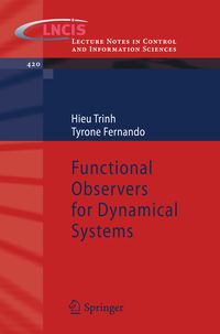 Produktbild: Functional Observers for Dynamical Systems