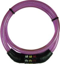 Produktbild: Security Plus CSL80Pink Kabelschloss Pink Zahlenschloss mit Symbolen