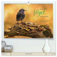 Produktbild: Bunte V&ouml;gel am Futterplatz (hochwertiger Premium Wandkalender 2027 DIN A2 quer), Kunstdruck in Hochglanz