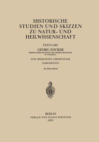 Produktbild: Historische Studien und Skizzen zu Natur- und Heilwissenschaft