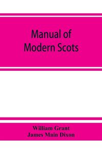 Produktbild: Manual of modern Scots
