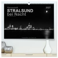 Produktbild: Hansestadt Stralsund bei Nacht (mit GPS-Koordinaten) (hochwertiger Premium Wandkalender 2027 DIN A2 quer), Kunstdruck in Hochglanz