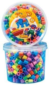 Produktbild: Hama 8571 - My first Hama B&uuml;gelperlen Maxi 3+, Dose mit ca. 600 St&uuml;ck, Pastell Mix