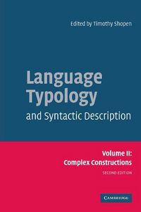 Produktbild: Language Typology and Syntactic Description, Volume II