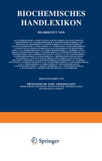 Produktbild: Biochemisches Handlexikon