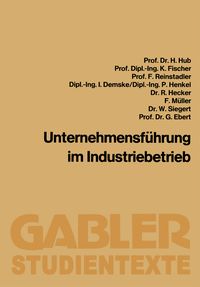 Produktbild: Unternehmensf&uuml;hrung im Industriebetrieb