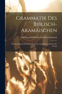 Produktbild: Grammatik des Biblisch-aram&auml;ischen