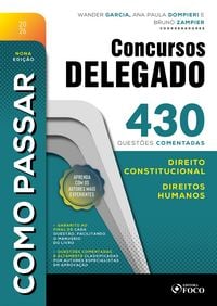 Produktbild: Como Passar em Concursos de Delegado: 430 quest&otilde;es comentadas de Direito Constitucional e Direitos Humanos - 9 Ed - 2026