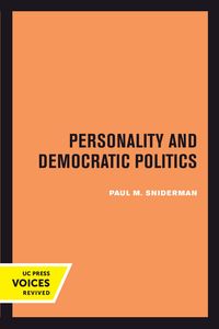 Produktbild: Personality and Democratic Politics