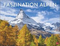 Faszination Alpen Posterkalender 2024. Traumhafte Berg-Panoramen in einem Wandkalender. Dekorativer Poster-Kalender mit Monatskalendarium. von |Heye
