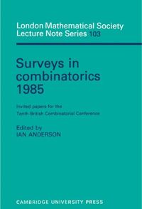 Produktbild: Surveys in Combinatorics 1985