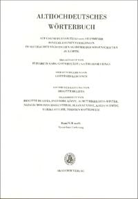 Produktbild: Althochdeutsches W&ouml;rterbuch / Band V: K-L, 14. Lieferung (ir-liogan bis liut)