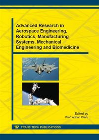 Produktbild: Advanced Research in Aerospace Engineering, Robotics, Manufacturing Systems, Mechanical Engineering and Biomedicine