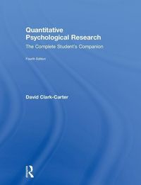 Produktbild: Clark-Carter, D: Quantitative Psychological Research