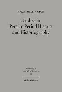 Produktbild: Studies in Persian Period History and Historiography
