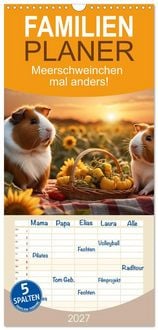 Produktbild: Familienplaner 2027 - Meerschweinchen mal anders! mit 5 Spalten (Wandkalender, 21 x 45 cm) CALVENDO