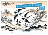 Produktbild: Das Leben der Schwalben - Getragen von Wind und Freiheit (Tischkalender 2027 DIN A5 quer), CALVENDO Monatskalender