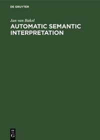 Produktbild: Automatic Semantic Interpretation