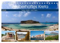 Produktbild: Zauberhaftes Kreta (Tischkalender 2026 DIN A5 quer), CALVENDO Monatskalender