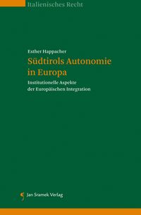 Produktbild: S&uuml;dtirols Autonomie in Europa
