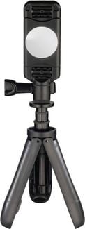 Produktbild: Hama Pocket Ministativ 1/4 Zoll Arbeitsh&ouml;he=10 - 20 cm Schwarz inkl. Smartphonehalter