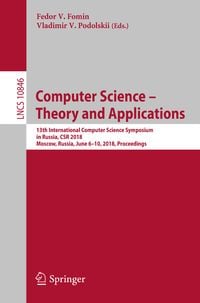 Produktbild: Computer Science &ndash; Theory and Applications