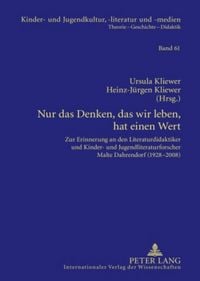 Produktbild: Nur das Denken, das wir leben, hat einen Wert