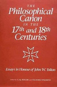 Produktbild: The Philosophical Canon in the Seventeenth and Eighteenth Centuries