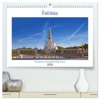 Produktbild: Fatima: Ein Besuch in Portugals heiligem Herz (hochwertiger Premium Wandkalender 2026 DIN A2 quer), Kunstdruck in Hochglanz