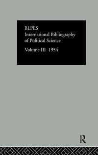 Produktbild: Intl Biblio Pol Sc 1954 Vol 3