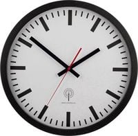 Produktbild: EUROTIME 56862 Funk Wanduhr 40cm Schwarz