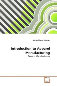 Produktbild: Rahman, M: Introduction to Apparel Manufacturing