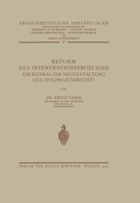 Produktbild: Reform des Interventionsprozesses