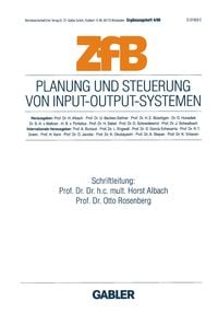 Produktbild: Planung und Steuerung von Input-Output-Systemen