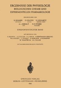 Produktbild: Ergebnisse der Physiologie Biologischen Chemie und Experimentellen Pharmakologie