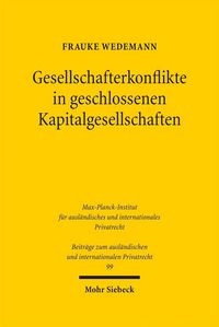 Produktbild: Gesellschafterkonflikte in geschlossenen Kapitalgesellschaften