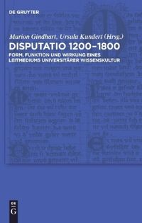 Bild vom Artikel Disputatio 1200–1800 vom Autor Marion Gindhart
